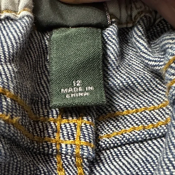 wild fable Blue Denim Jeans with Yellow Stitching Inseam 25 inches - Picture 4 of 5